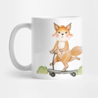 Fox Triple Legs Scooter Mug